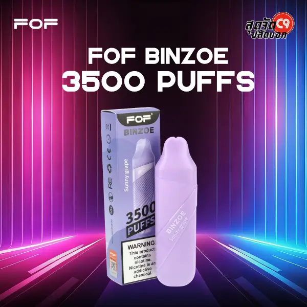 fof binzoe 3500 puffs sunny grape
