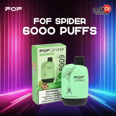 fof spider 6000 puff kiwi passion fruit