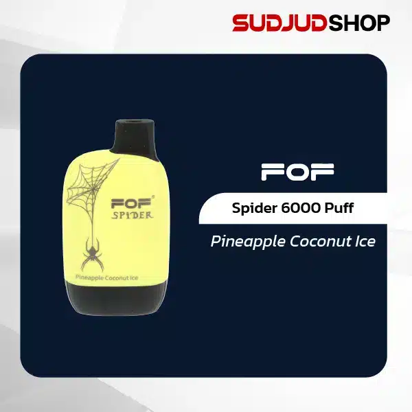 fof spider 6000 puff pineapple coconut ice
