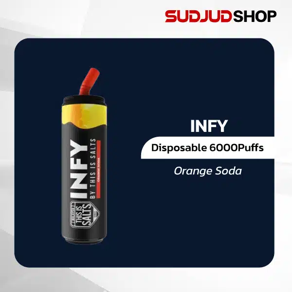 infy disposable 6000 puffs orange soda
