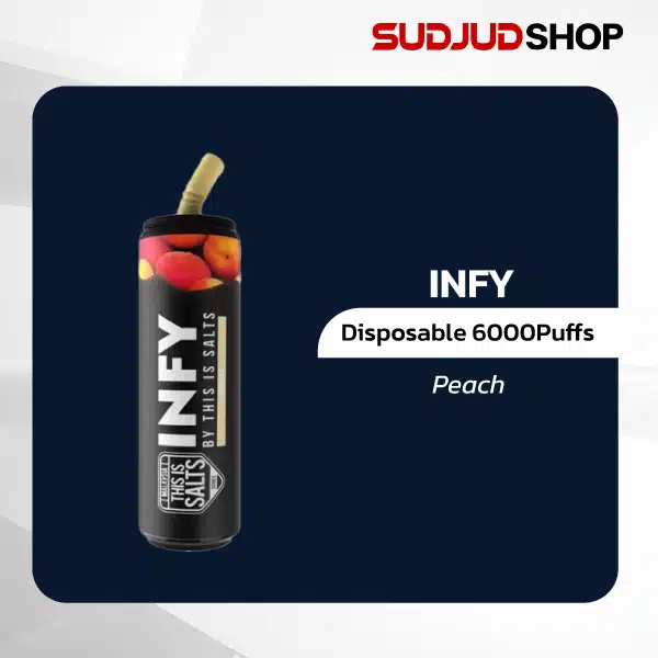 infy disposable 6000 puffs peach