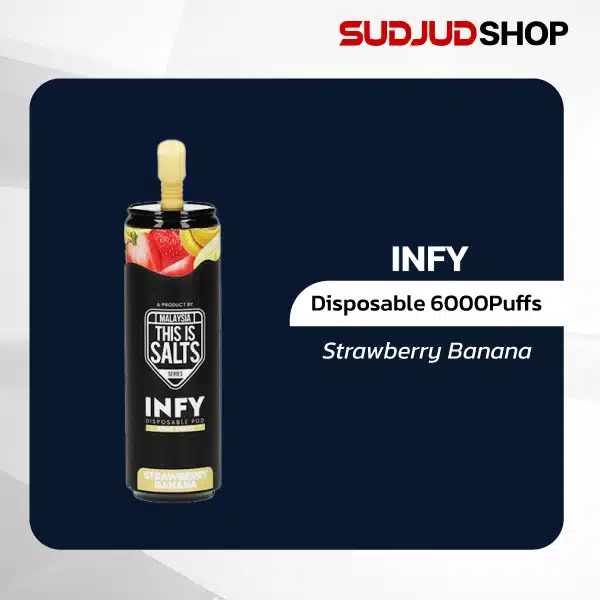 infy disposable 6000 puffs strawberry banana