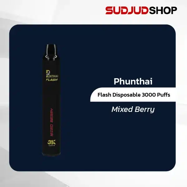 punthai flash disposable 3000 puffs mixed berry