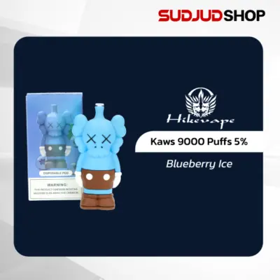 hikevape kaws 9000 puffs 5_ blueberry ice