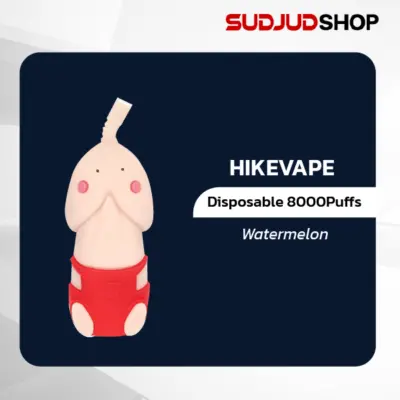 hikevape m8 disposable 8000 puffs watermelon