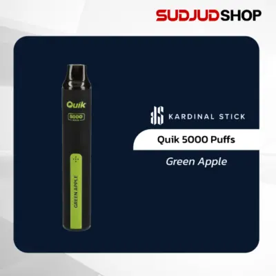 ks quik 5000 puffs green apple