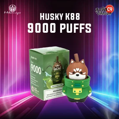 husky k88 9000 puffs apple ice