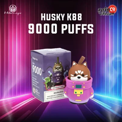 husky k88 9000 puffs grape ice