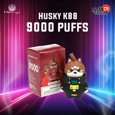 husky k88 9000 puffs strawberry ice