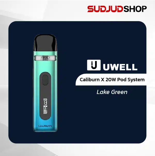 uwell caliburn x 20w pod system lake green