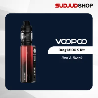 voopoo drag m100 s kit red black