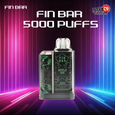 fin bar 5000 puffs apple ice