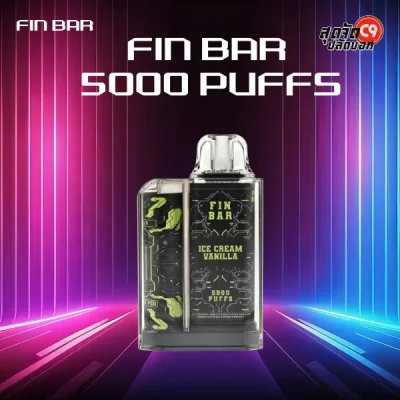 fin bar 5000 puffs ice cream vanilla