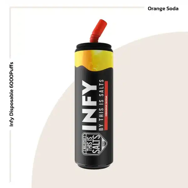 infy disposable orange soda