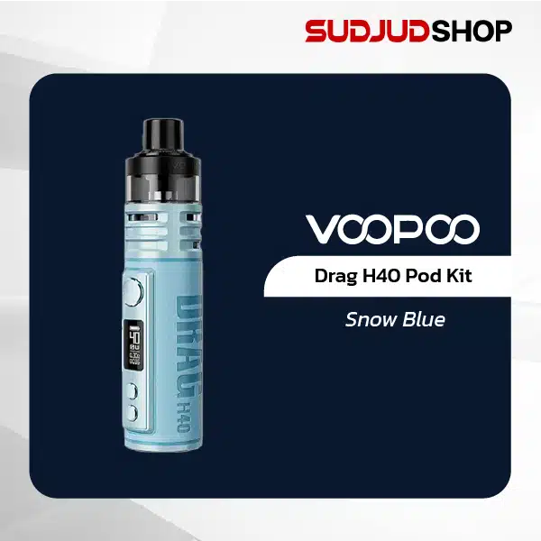 voopoo drag h40 pod kit snow blue