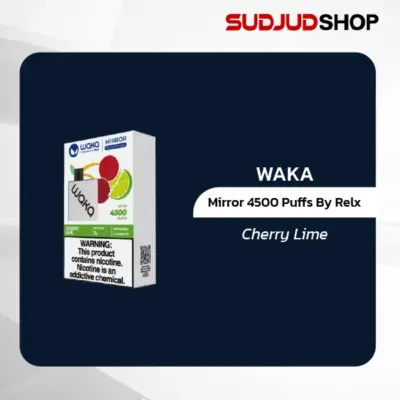 waka mirror 4500 puffs by relx cherry lime