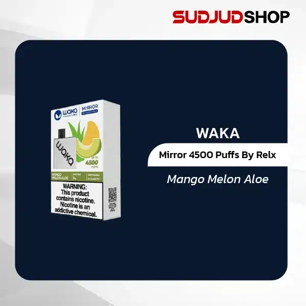 waka mirror 4500 puffs by relx mango melon aloe