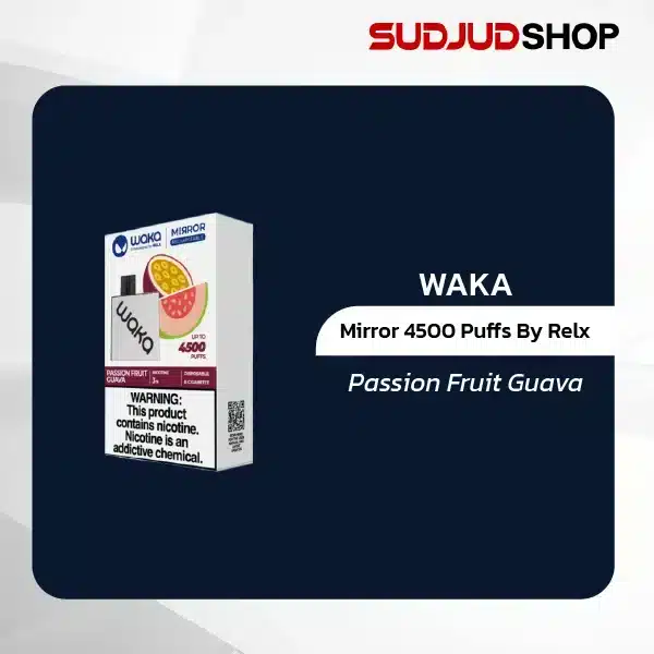 waka mirror 4500 puffs by relx passion fruit guava