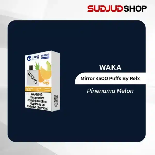 waka mirror 4500 puffs by relx pineapple melon