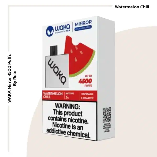 waka mirror 4500 puffs by relx water melon chill