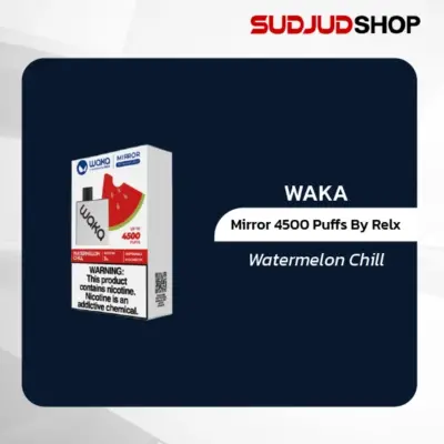 waka mirror 4500 puffs by relx watermelon chill