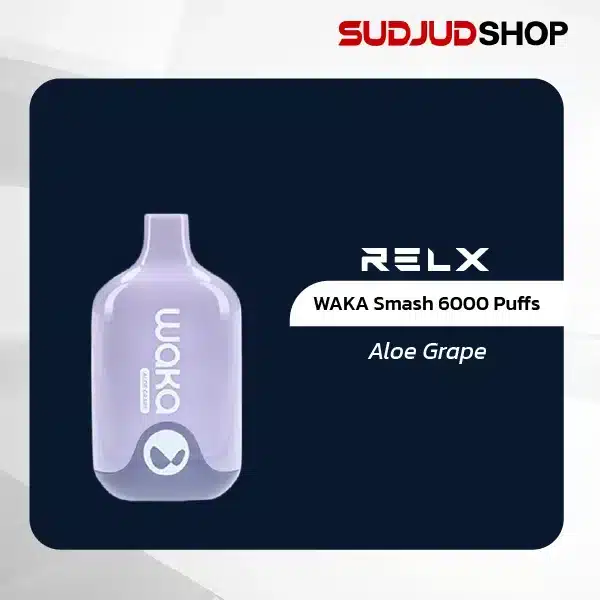 waka smash 6000 puffs by relx aloe grape