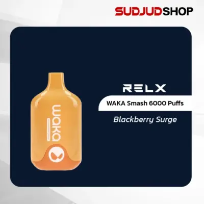 waka smash 6000 puffs by relx blackberry surge