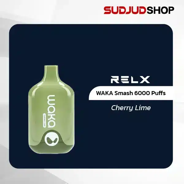 waka smash 6000 puffs by relx cherry lime