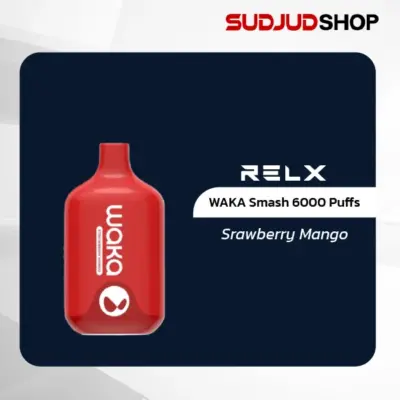 waka smash 6000 puffs by relx strawberry mango