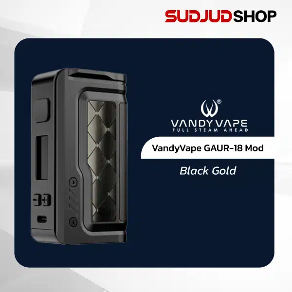vandy vape gaur-18 mod black gold