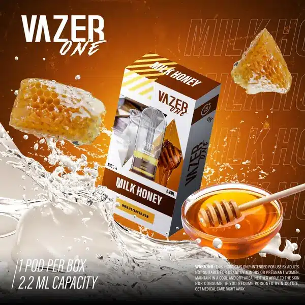 vazer one pod 2.2ml milk honey