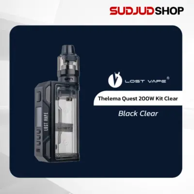 lost vape thelema quest 200w kit clear black clear