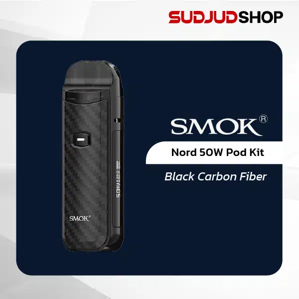 smok nord 50w pod kit black carbon fiber