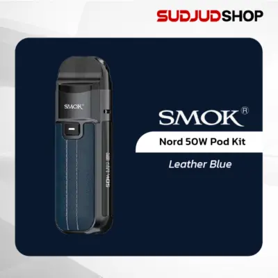 smok nord 50w pod kit leather blue