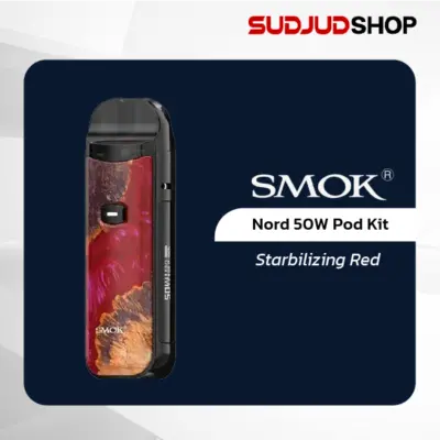 smok nord 50w pod kit starbilizing red