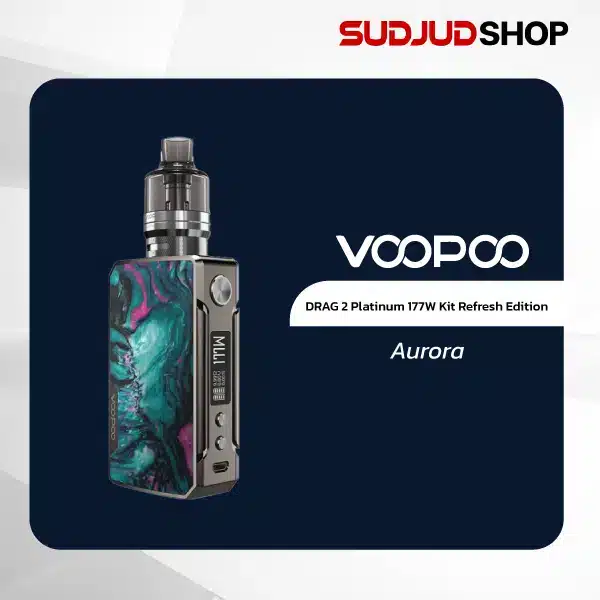 voopoo drag 2 platinum 177w kit refresh edition aurora