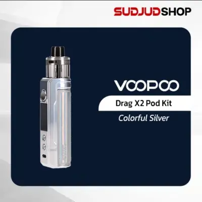 voopoo drag x2 pod colorful silver