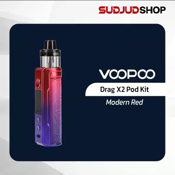 voopoo drag x2 pod modern red