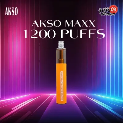 akso maxx 1200 puffs salted caramel tobacco