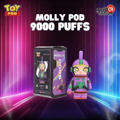toypod molly 9000 puffs grape
